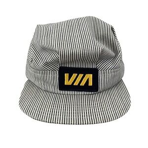 VIA Rail Canada Train Conductor Engineer VTG Striped Snapback Hat Victory Caps